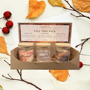 Fall Candle Trio Set